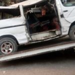 حادث تصادم بين سيارة ميكروباص وآخرى خاصة في محور 26 يوليو