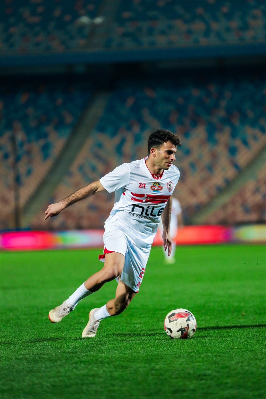 تواجد الجهاز الفني لمنتخب مصر في مباراة الزمالك وإنيمبا النيجيري