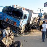أصيب ثمانية أفراد اليوم الثلاثاء في حادث تصادم