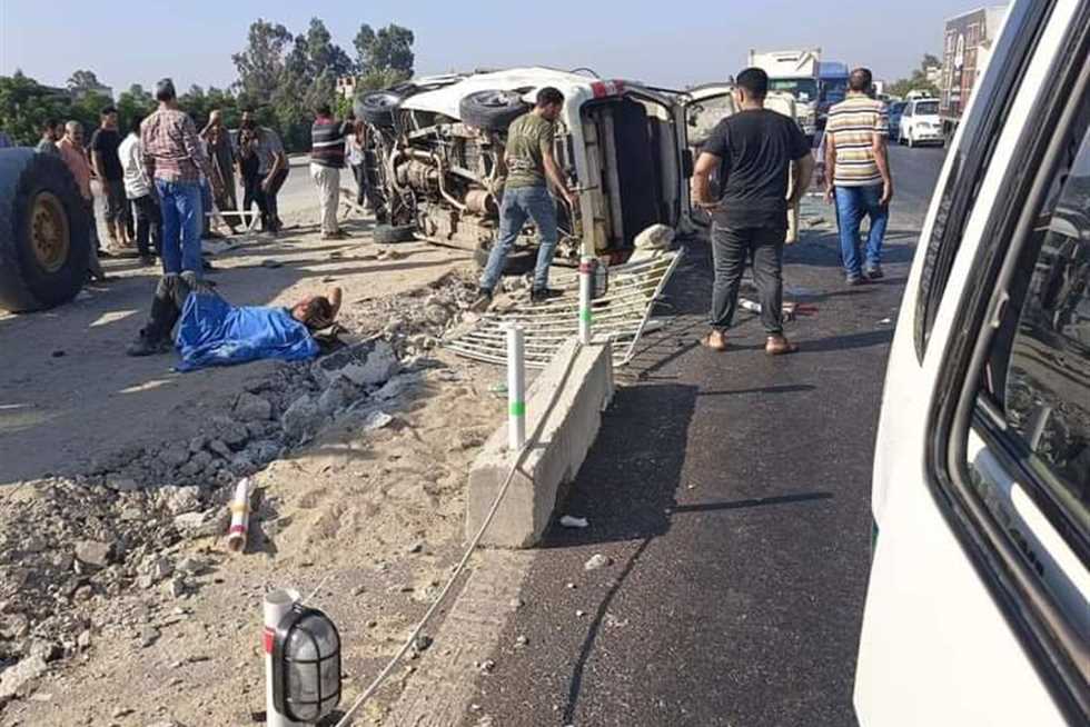 حادث مروع على الطريق الإقليمي في محافظة المنوفية