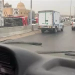 حادث انقلاب سيارة نقل على طريق القاهرة