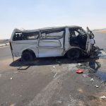 أُصيب 6 أفراد نتيجة حادث انقلاب سيارة ميكروباص على طريق مصر الإسكندرية