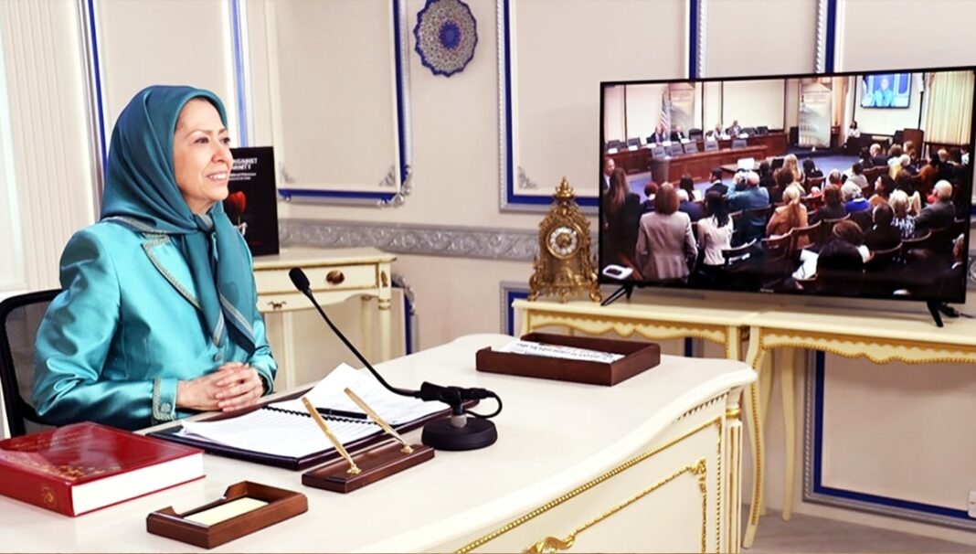 استماع السيدة مريم رجوي في اجتماع المجموعة البرلمانية لحقوق الإنسان والديمقراطية في إيران بالكونغرس الأمريكي