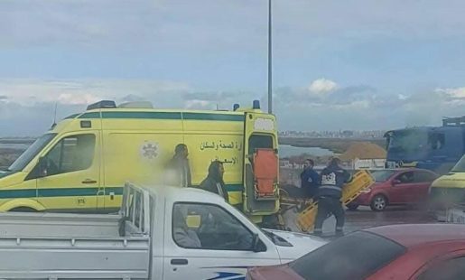 وفاة فتاة وشاب أثر حادث تصادم على طريق القاهرة الإسكندرية الزراعي
