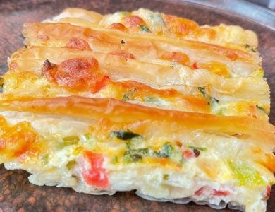 وصفة جديدة لصينية الجلاش بالجبنة
