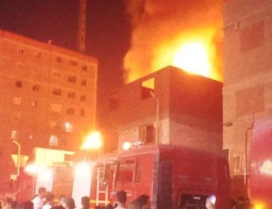 حريق داخل شقة سكنية في منطقة المنيب