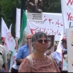 تجمع الإيرانيين في تورنتو دعماً للخيار الثالث: لا للحرب ولا للاسترضاء