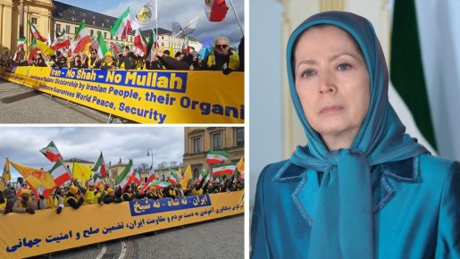 مؤتمر ميونخ للأمن .. مريم رجوي -المجتمع الإيراني يسير في طريق الثورة الديمقراطية من أجل إقامة جمهورية ديمقراطية